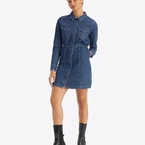 Levi’s FLYNN WESTERN DRESS
 Blue Denim